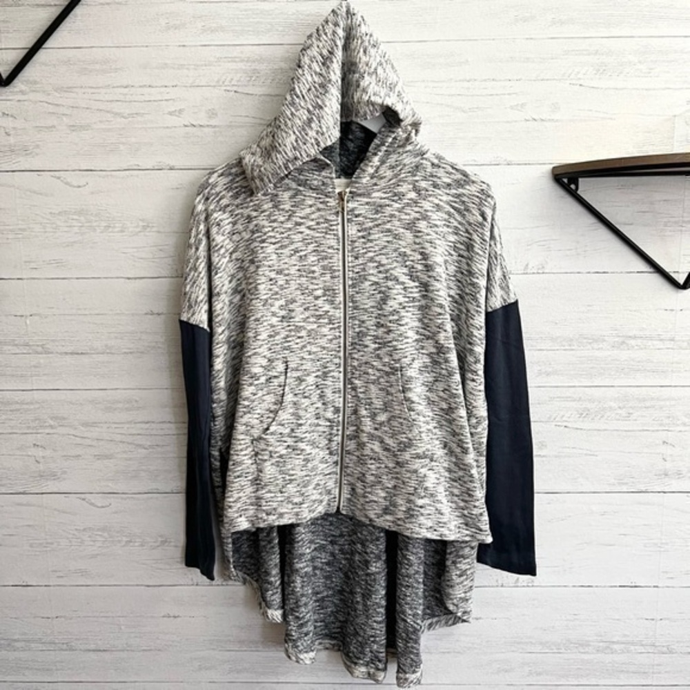 Buckle White Crow Oversized Zip Up Hoodie